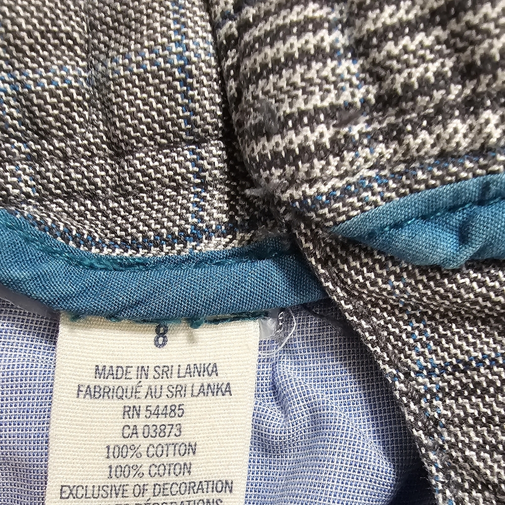 American Eagle Outfitters Light Gray Plaid Women's Shorts - Picture 4 of 5